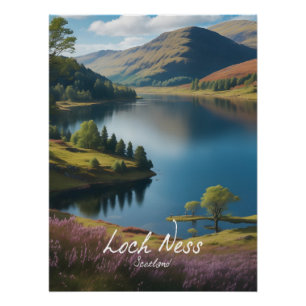 Affiche de voyage Loch Ness Écosse