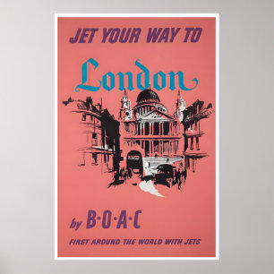 Affiche de voyage Londres Angleterre Art Impressio