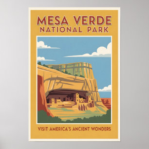 Affiche de voyage Mesa Verde National Park