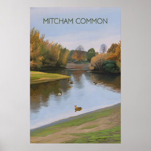 Affiche de voyage Mitcham Common Londres
