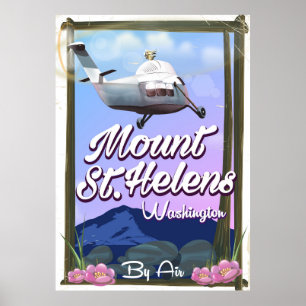 Affiche de voyage Mont St. Helens Washington