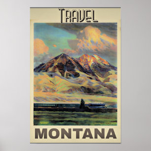 affiche de voyage Montana,