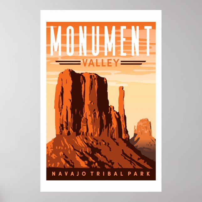 Affiche de voyage Monument Valley Imprimer (Devant)