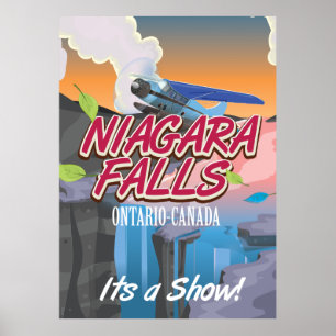 Affiche de voyage Niagara Falls Ontario Canada