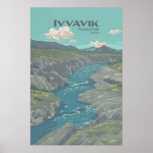 Affiche de voyage Parc national Ivvavik Canada