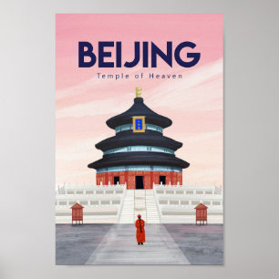 Affiche de voyage Pékin Chine