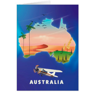Affiche de voyage pour les vacances en Australie