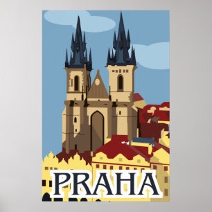 Affiche de voyage Prague