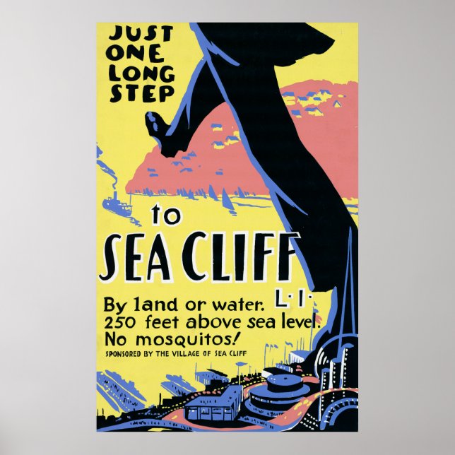 Affiche de voyage Promotion Sea Cliff, Long Island (Devant)