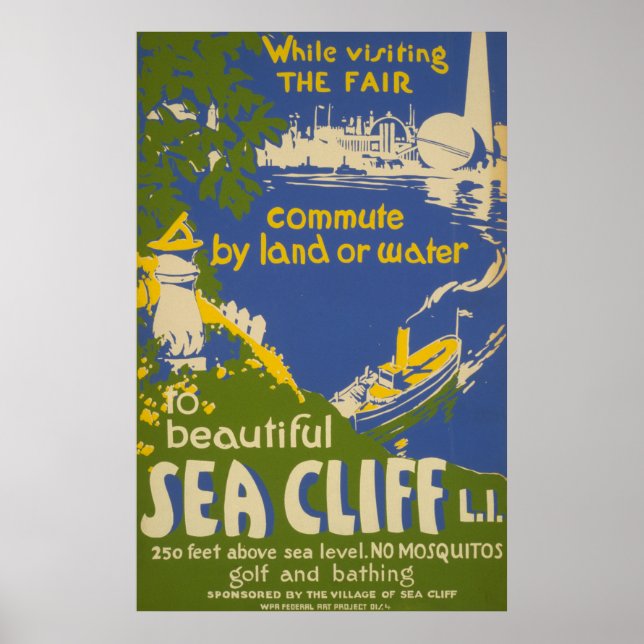 Affiche de voyage Promotion Sea Cliff, Long Island (Devant)