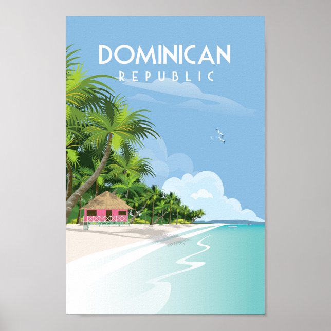 Affiche de voyage République Dominicaine (Devant)