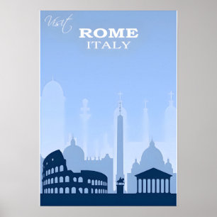 Affiche de voyage Rome-Italie