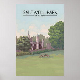Affiche de voyage Saltwell Park Gateshead