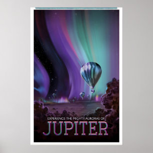 Affiche de voyage spatiale NASA Jupiter Impression