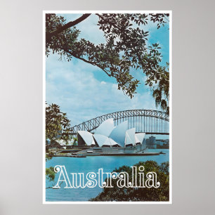 Affiche de voyage Sydney Impression Australie Aust