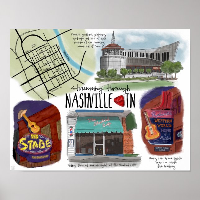 Affiche de voyage : Trump through Nashville, TN (Devant)