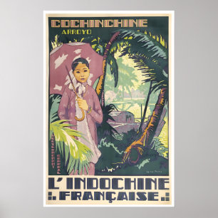 Affiche de voyage Vietnam Cochin-China Impression