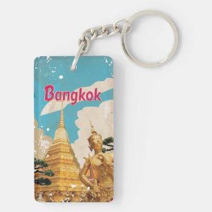 Affiche de voyage vintage à Bangkok
