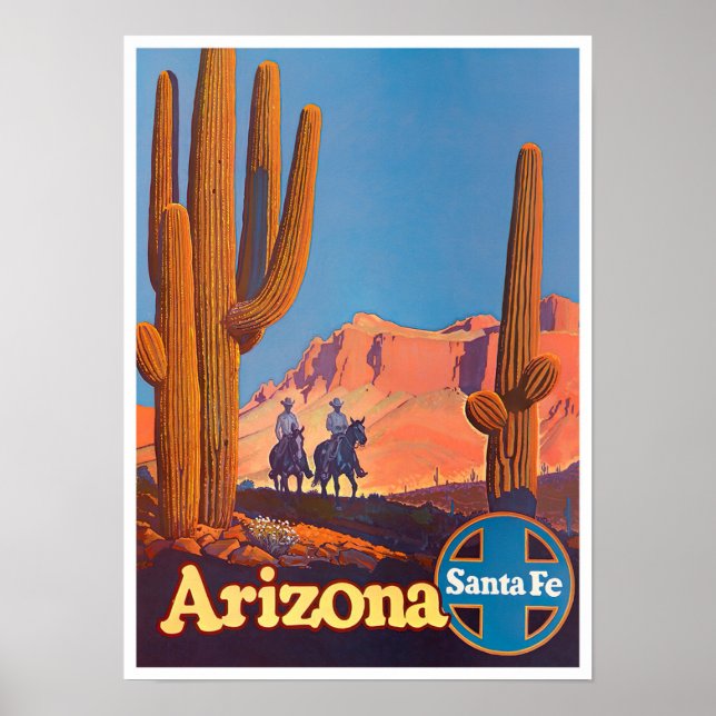 Affiche de voyage vintage Arizona (Devant)