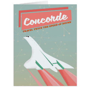 Affiche de voyage vintage Concorde