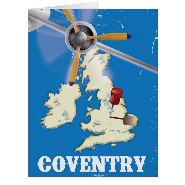 Affiche de voyage vintage Coventry (Devant)