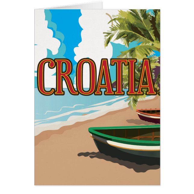 Affiche de voyage vintage CROATIA (Devant)