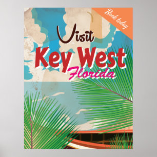 Affiche de voyage vintage de Guadeloupe