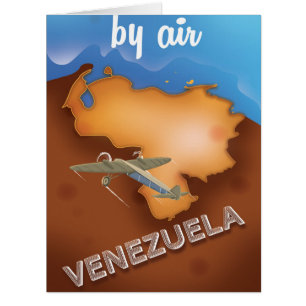 affiche de voyage vintage du venezuela
