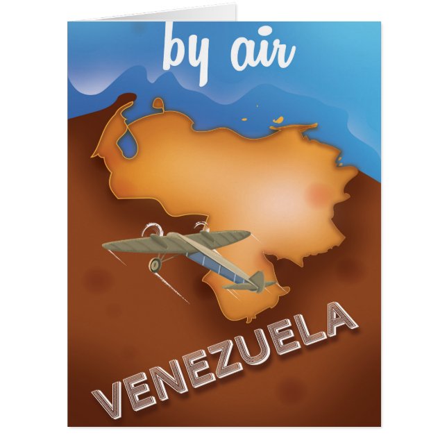 affiche de voyage vintage du venezuela (Devant)