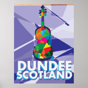 Affiche de voyage vintage Dundee