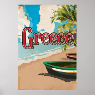 Affiche de voyage vintage Grèce