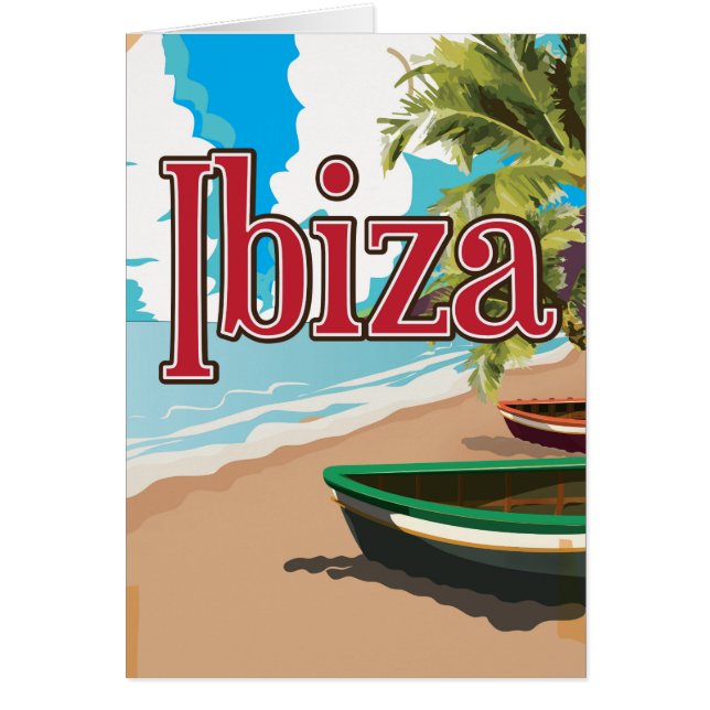 Affiche de voyage vintage Ibiza (Devant)