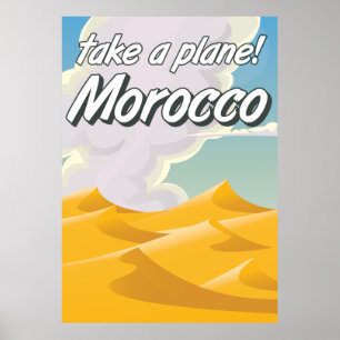 Affiche de voyage vintage Maroc