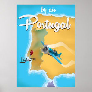 Affiche de voyage vintage Portugal