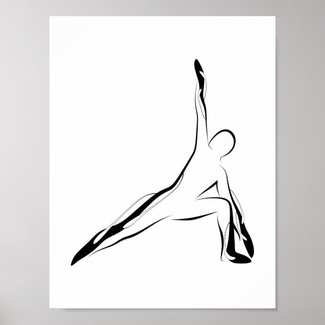 Affiche de yoga (Devant)