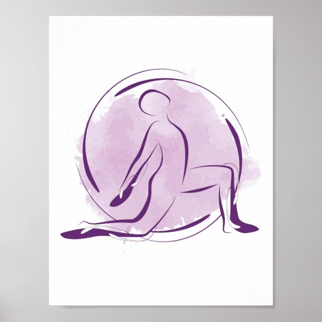 Affiche de yoga (Devant)