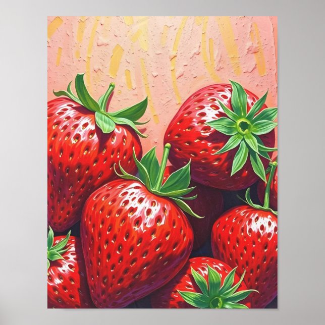 Affiche Délice de Fraise (Devant)