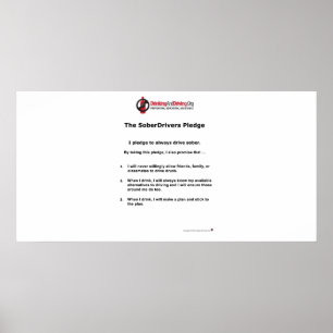 Affiche d'engagement de SoberDrivers d'étudiant