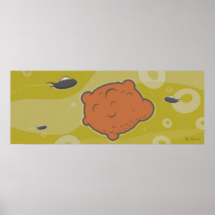 Affiche d'envahisseur de l'espace