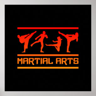 Affiche des arts martiaux - personnaliser !