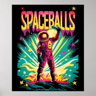Affiche des boules spatiales