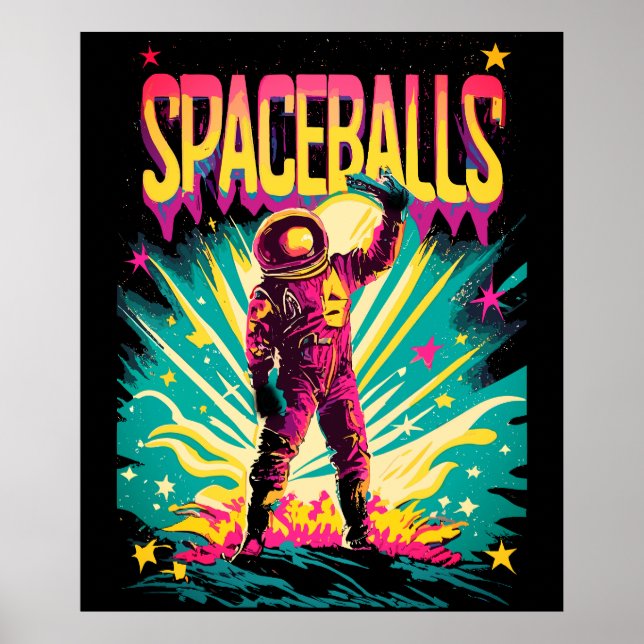 Affiche des boules spatiales (Devant)