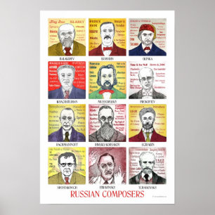 Affiche des compositeurs russes