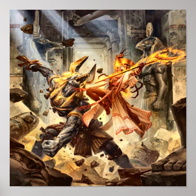 Affiche des dieux égyptiens (Devant)