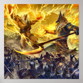 Affiche des dieux égyptiens