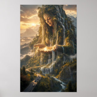 Affiche des Eaux Dorées de la Terre Mère