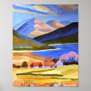 Affiche des Highlands écossais 
