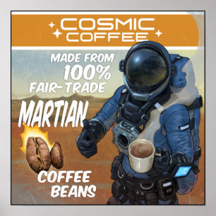 Affiche des ingénieurs spatiaux - Café cosmique 