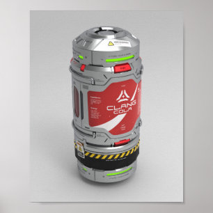 Affiche des ingénieurs spatiaux - Clang Cola (sim