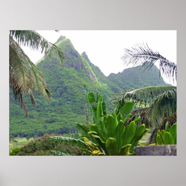 Affiche des montagnes d'Olomana (Devant)